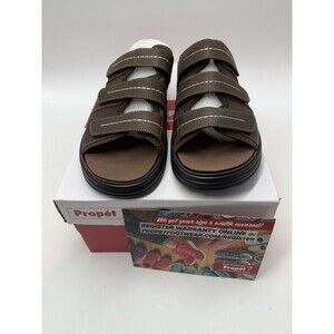 Propét Men's Hatcher Brown Sandals 11.5 Medium (D) Propet  NIB US 11 1/2